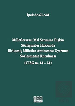 Milletlerarası Mal Satımına İlişkin Sözleşmeler Ha