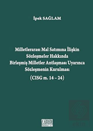 Milletlerarası Mal Satımına İlişkin Sözleşmeler Ha