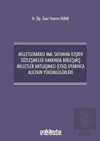 Milletlerarası Mal Satımına İlişkin Sözleşmeler Ha