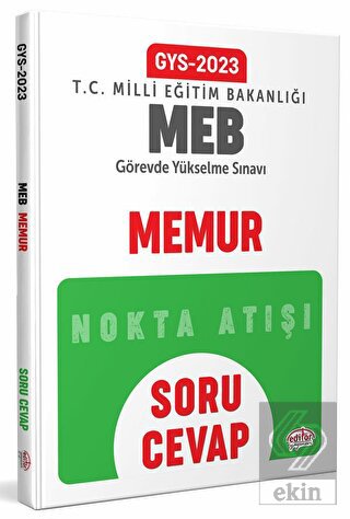 Milli Eğitim Bakanlığı Memur GYS Soru - Cevap
