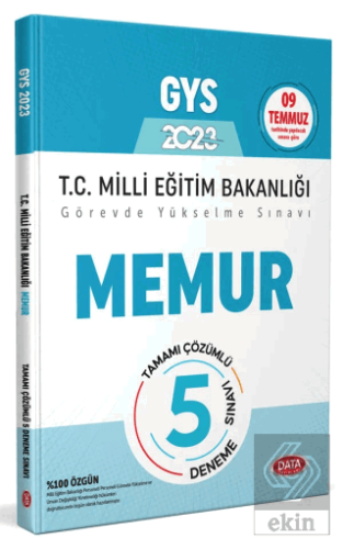 Milli Eğitim Bakanlığı Memur Tamamı Çözümlü GYS 5