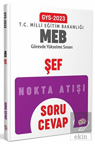 Milli Eğitim Bakanlığı Şef GYS Soru - Cevap
