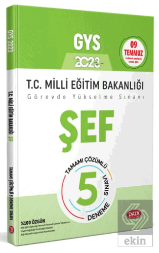 Milli Eğitim Bakanlığı Şef Tamamı Çözümlü GYS 5 De