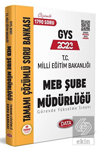 Milli Eğitim Bakanlığı Şube Müdürlüğü Tamamı Çözüm