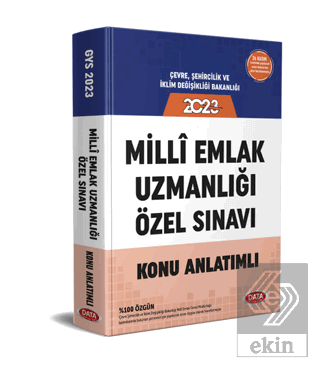Milli Emlak Uzmanlığı Özel Sınavı Konu Anlatımlı K
