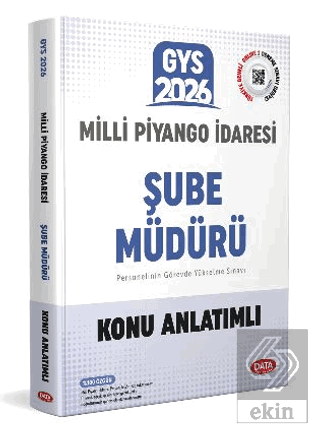 Milli Piyango İdaresi Genel Müdürlüğü GYS Şube Müdürü Konu Anlatımlı K