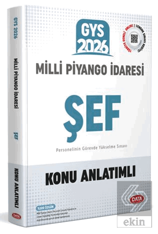 Milli Piyango İdaresi GYS Şef Konu Anlatımlı Kolektif Data Yayınları S