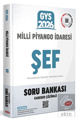 Milli Piyango İdaresi GYS Şef Soru Bankası - Karekod Çözümlü Kolektif 