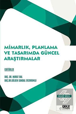 Mimarlık, Planlama ve Tasarımda Güncel Araştırmala
