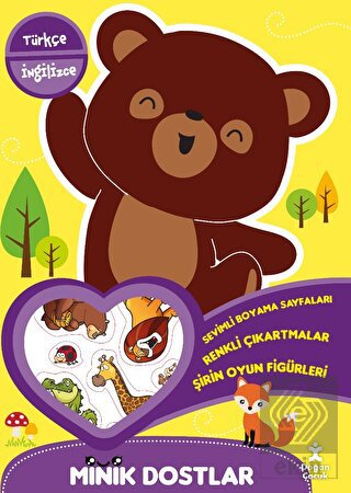 Minik Dostlar - Ormanda Yürüyüş Boyama Kitabı