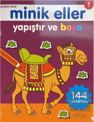 Minik Eller Yapıştır Ve Boya - Bordo Kitap