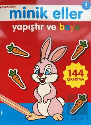 Minik Eller Yapıştır Ve Boya - Kırmızı Kitap