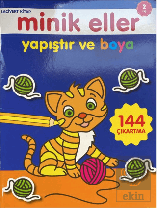 Minik Eller Yapıştır Ve Boya - Lacivert Kitap