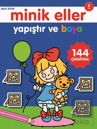 Minik Eller Yapıştır Ve Boya - Lacivert Kitap
