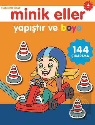 Minik Eller Yapıştır Ve Boya - Turuncu Kitap