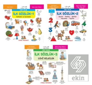 Minikler İçin Dört Dilde Resimli İlk Sözlük Seti (3 Kitap)