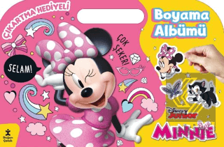 Minnie Çıkartma Hediyeli Boyama Albümü
