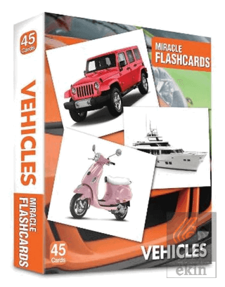 Miracle Flashcards - Vehicles Box 45 Cards