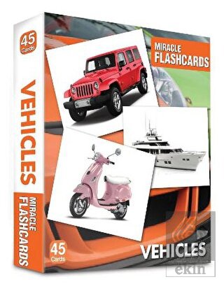 Miracle Flashcards - Vehicles Box 45 Cards
