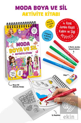 Moda – Boya ve Sil Aktivite Kitabı