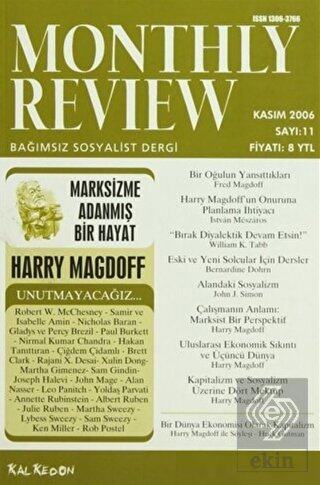 Monthly Review Bağımsız Sosyalist Dergi Sayı: 11 /