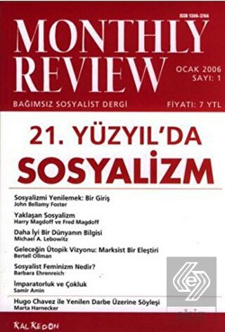 Monthly Review Bağımsız Sosyalist Dergi Sayı: 1 /