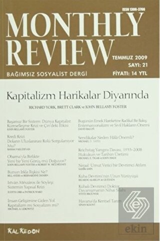 Monthly Review Bağımsız Sosyalist Dergi Sayı: 21 /