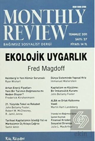 Monthly Review Bağımsız Sosyalist Dergi Sayı: 27 /