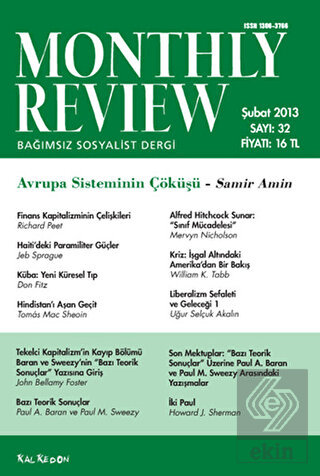 Monthly Review Bağımsız Sosyalist Dergi Sayı: 32 /