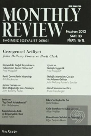 Monthly Review Bağımsız Sosyalist Dergi Sayı: 33 /