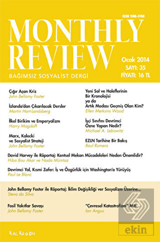 Monthly Review Bağımsız Sosyalist Dergi Sayı: 35 /
