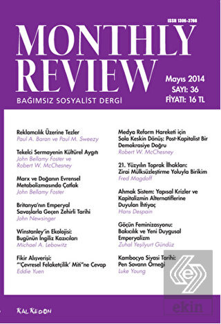 Monthly Review Bağımsız Sosyalist Dergi Sayı: 36 M