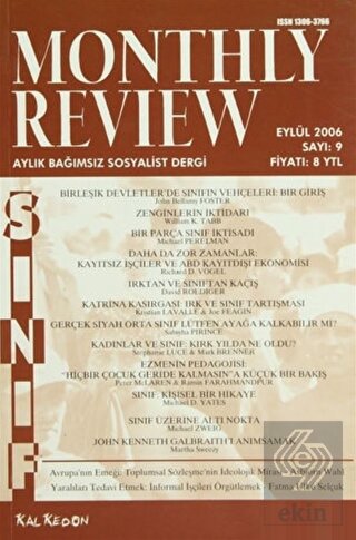 Monthly Review Bağımsız Sosyalist Dergi Sayı: 9 /
