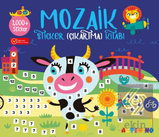 Mozaik Sticker Çıkartma Kitabı - Lacivert