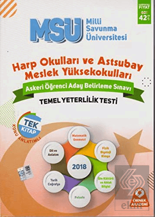 MSÜ Askeri Öğrenci Aday Belirleme Sınavı Temel Yet