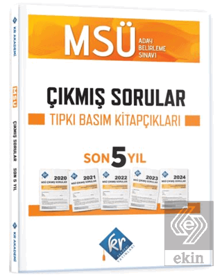 MSÜ Çıkmış Sorular Son 5 Yıl Tıpkı Basım Fasikülleri Kolektif KR Akade