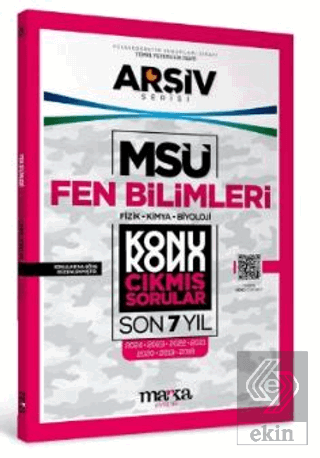 MSÜ Fen Bilimleri Konu Konu Çıkmış Sorular Son 7 Yıl