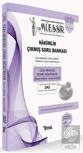 Müessir Ceza Hukuku Genel Hükümler Hakimlik Çıkmış