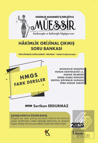 Müessir HMGS Fark Dersler Çıkmış Soru Bankası