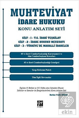 Muhteviyat İdare Hukuku Konu Anlatım Seti