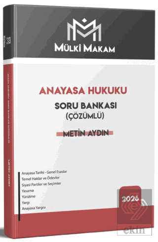 Mülki Makam Anayasa Hukuku Soru Bankası Çözümlü