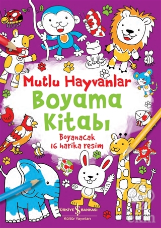 Mutlu Hayvanlar Boyama Kitabı