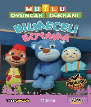 Mutlu Oyuncak Dükkanı - Bilmeceli Boyama Kitabı
