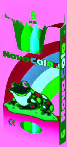 N.COLOR 6 RENKLİ KISA MUM BOYA (1106)