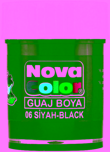 N.COLOR GUAJ BOYA 25ml ŞİŞE SİYAH