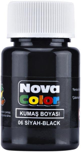 N.COLOR KUMAS BOYASI SİYAH 35CC ŞİŞE