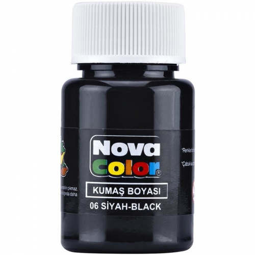 N.COLOR KUMAS BOYASI SİYAH 35CC ŞİŞE