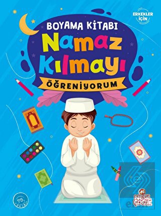 Namaz Kılmayı Öğreniyorum Erkek - Boyama