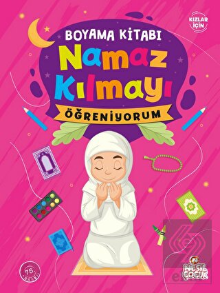 Namaz Kılmayı Öğreniyorum Kız - Boyama
