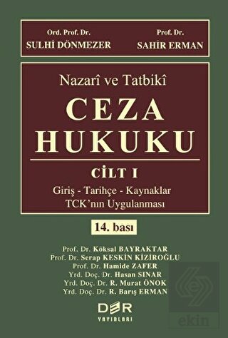 Nazari ve Tatbiki Ceza Hukuku Cilt 1